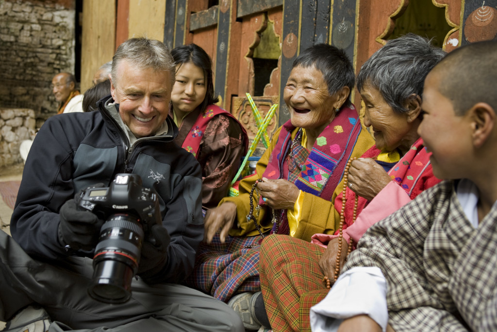 Art wolfe on location in Bhutan
